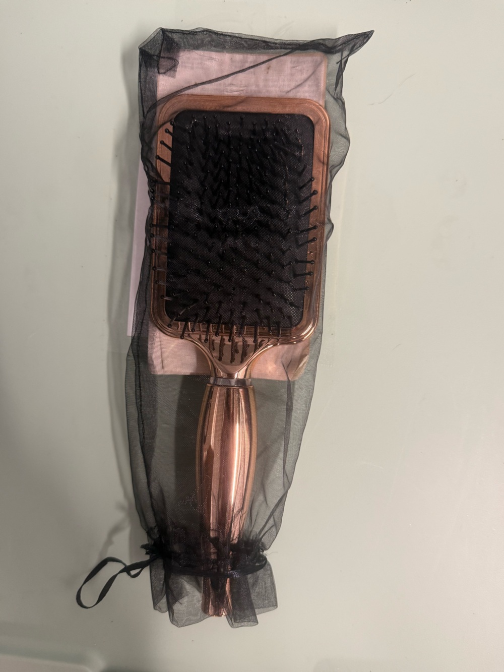 Lux Rose Gold Paddle Hair Brush for Women - Detangling & Styling